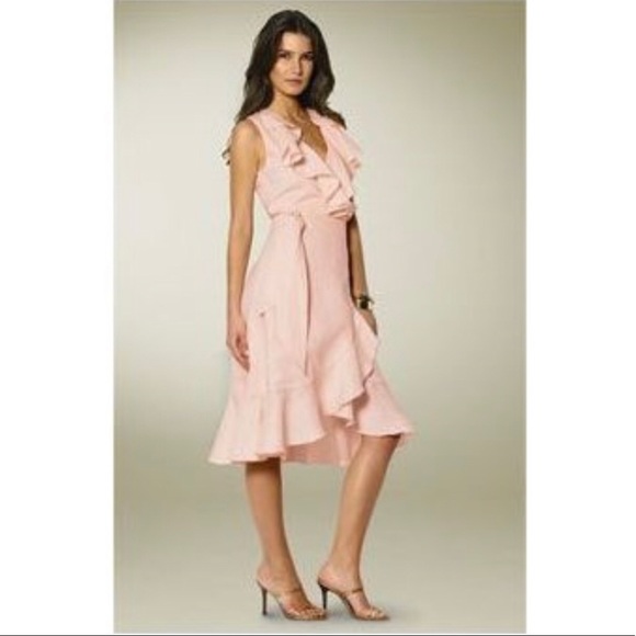 Lauren Ralph Lauren Dresses & Skirts - Lauren Ralph Lauren Linen Ruffle Wrap Dress